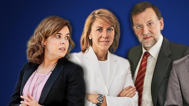 Rajoy, Santamaría y Cospedal avalan a los barones de Murcia, Valencia y Extremadura