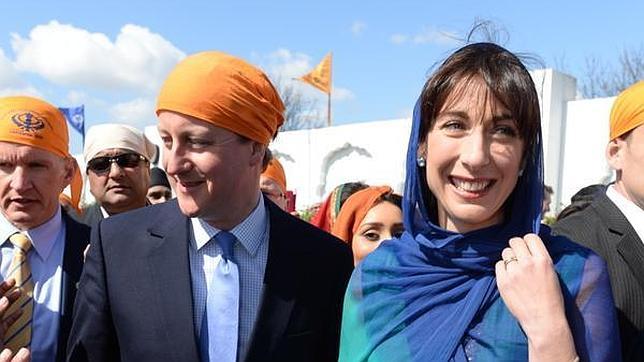 David Cameron y su esposa, Samantha