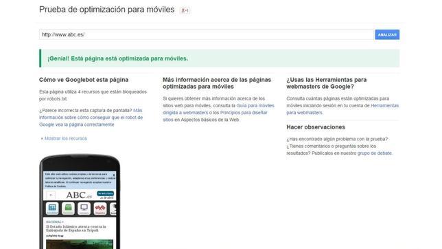 Cómo saber si nuestra página está optimizada para «smartphones»