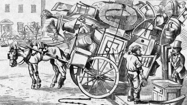 El «moving day» era una tradición considerada «absurda» por muchos estadounidenses
