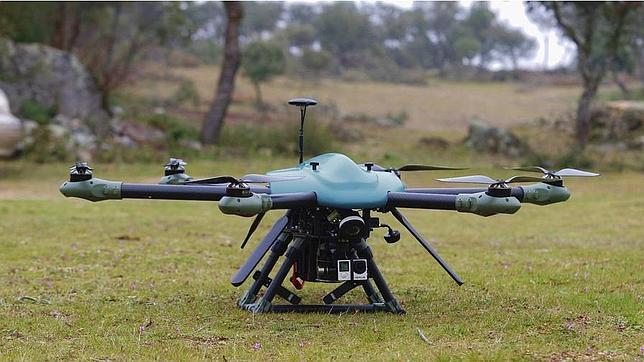 Imagen de uno de los drones con los que opera la empresa oscense