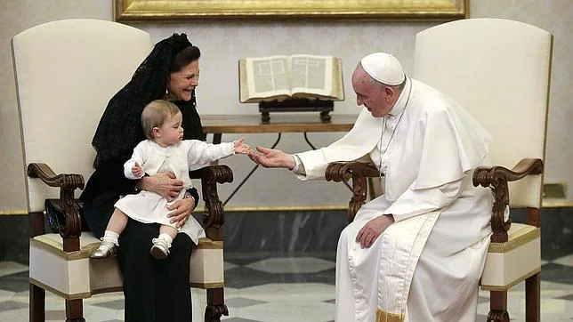 Leonore de Suecia, centro de todas las miradas en el encuentro con El Papa