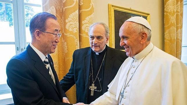 Ban Ki-moon aplaude el liderazgo del Papa Francisco en la lucha contra el cambio climático