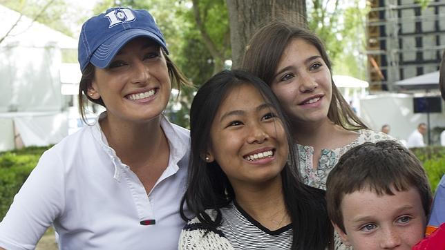 Jessica Springsteen, una bella y simpática amazona en Madrid