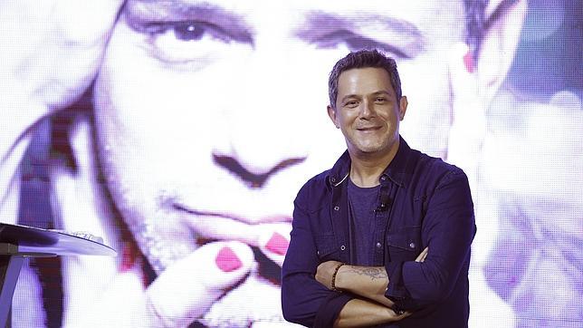 Alejandro Sanz en la presentación de su nuevo disco «Sirope»