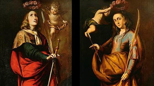 San Acisclo y su hermana santa Victoria, ambos del pintor Antonio del Castillo alcanzaron el precio de venta más alto de la subasta