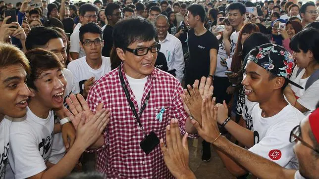 Jackie Chan hoy en la Politécnica de Singapur