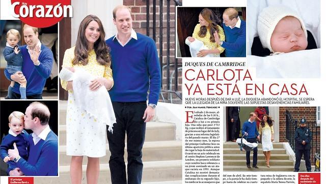 Carlota ya está en casa