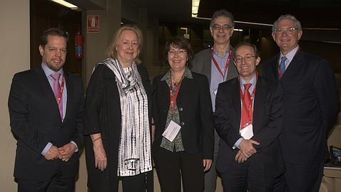 Investigadores del IELCAP: Javier Zulueta, Claudia Henschke, Dorith Shaham, David Yankelevitz, Luis Montuenga, y Bruce Pyenson
