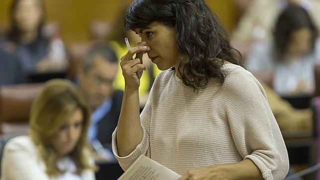 Teresa Rodríguez compara con «'bullying' de instituto» los comentarios que recibió en el parlamento andaluz