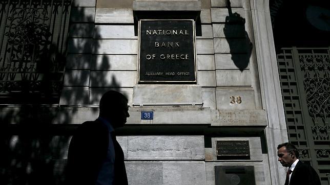 Sede del Banco Nacional de Grecia este jueves