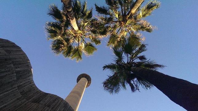 La chimenea bastión del restaurante El Mirador