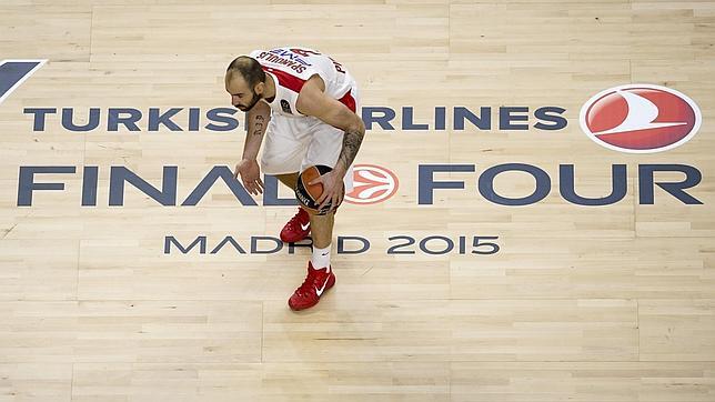 Spanoulis, en el choque contra el CSKA
