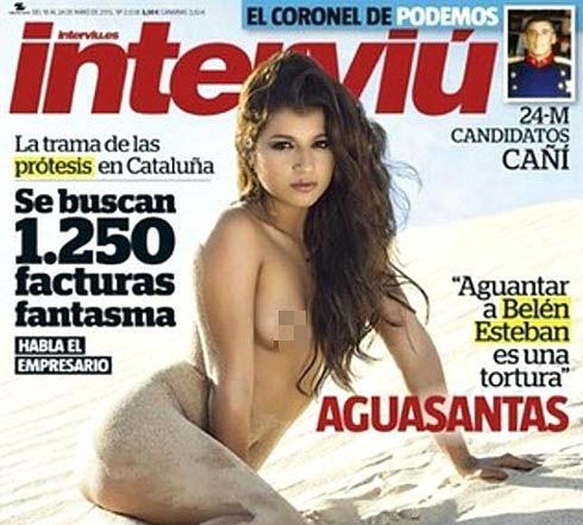 Aguasantas se desnuda en Interviú: «Aguantar a Belén Esteban es una tortura»