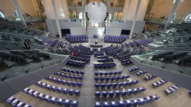 Vista del Bundestag en Berlín (Alemania)