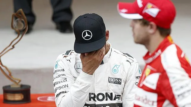 Hamilton, triste tras su tercer puesto en la carrera de Mónaco
