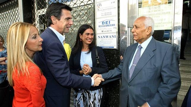 Soria, Navarro y Hernández Bento en un acto de la campaña electoral