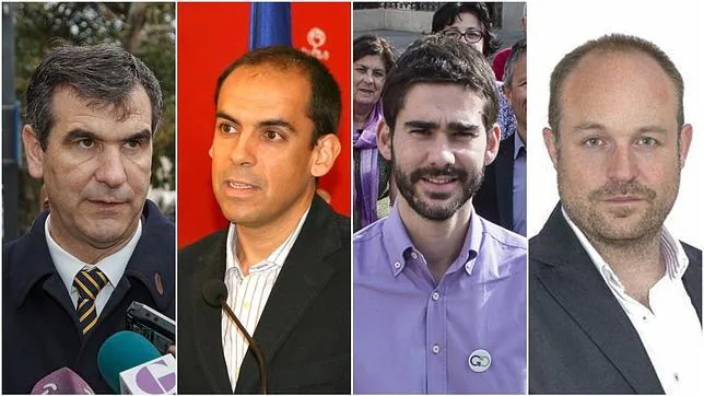 Román (1) podría pactar con Ruiz (4) para llegar a la mayoría absoluta. Jiménez (2) y Morales (3) se quedan a un concejal entre los dos