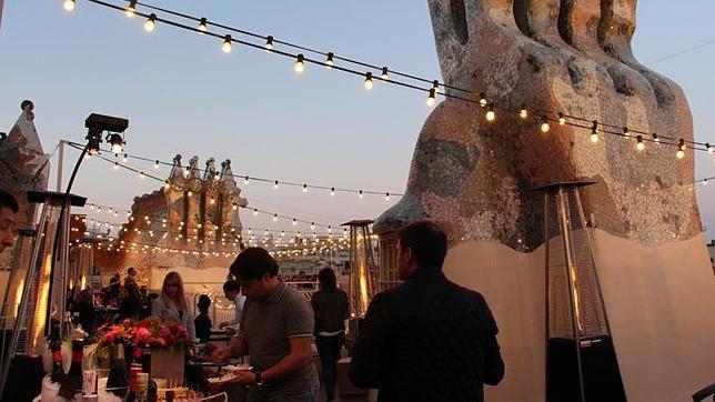 Terraza de la Casa Batlló de Barcelona