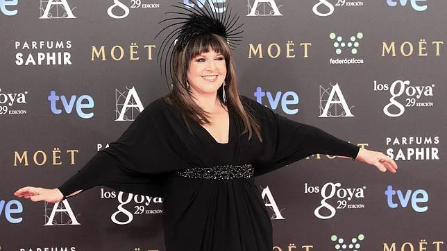 La actriz, en la entrega de los Premios Goya 2015