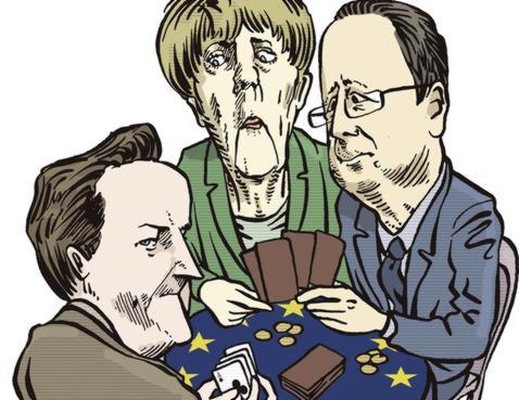 Merkel y Hollande pactan reforzar la unión política en la Eurozona