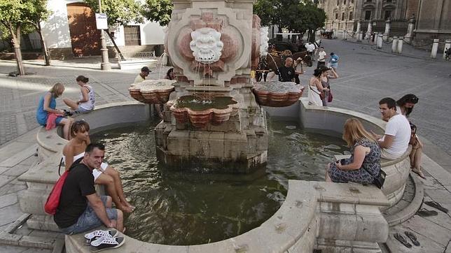 Ola de calor en Sevilla en el verano de 2013