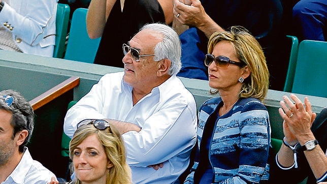 En el palco de honor de Roland Garros