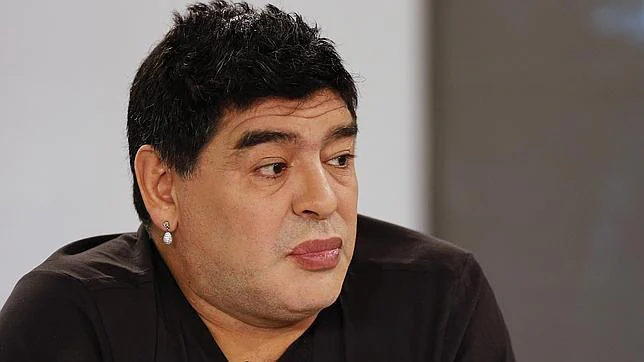 Diego Maradona, este 2015 en su programa «De Zurda»