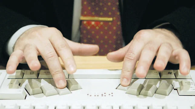 Un teclado Braille