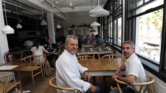 Xavier Pellicer y Guido Weinberng, en el Barraca