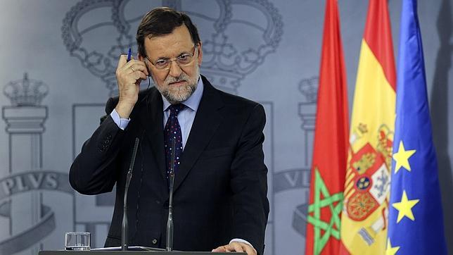 El presidente del Gobierno, Mariano Rajoy, el viernes en La Moncloa