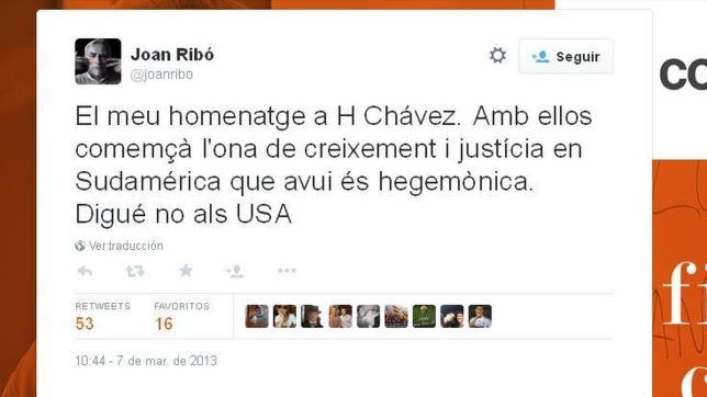 El nuevo alcalde de Valencia, también admirador de Hugo Chávez