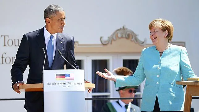 Obama y Merkel este domingo en Kruen