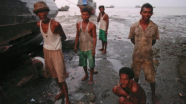 Pescadores rohingya en Myanmar