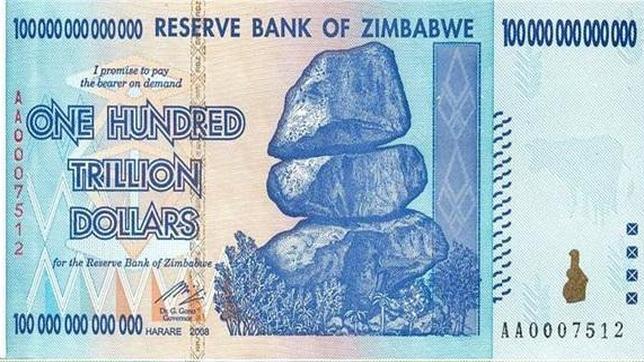 El dólar zimbabuense se despide entre ceros