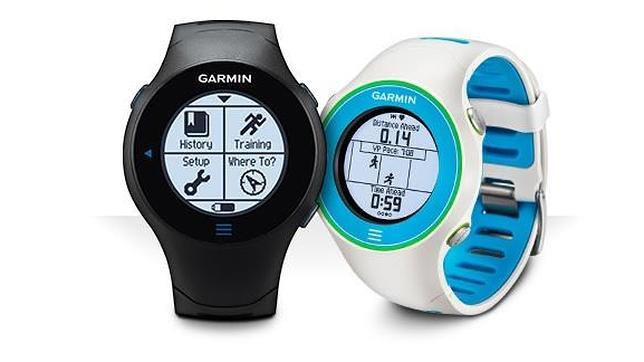 Detalle de un reloj de fitness de Garmin