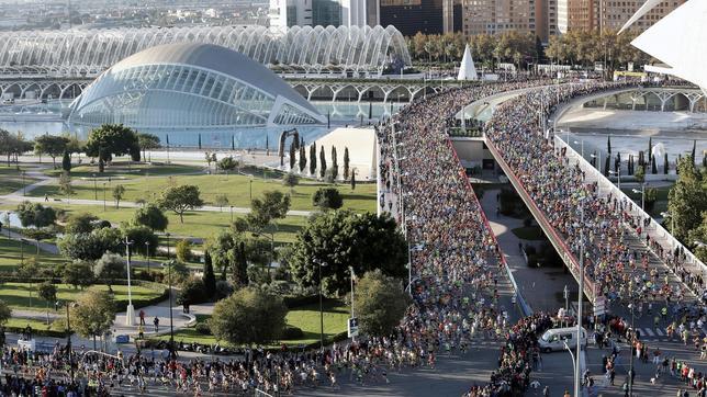 Imagen de la edición de la Maratón de Valencia del pasado año