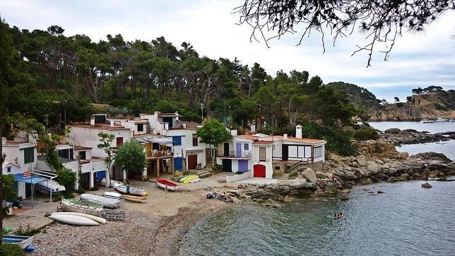 Casas de pescadores en la Cala S'Alguer