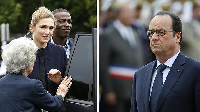 Hollande y Julie Gayet, juntos por primera vez en un acto oficial