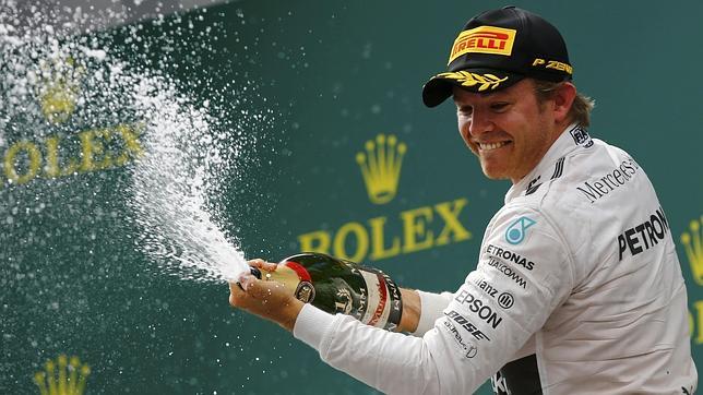 Nico Rosberg, en el podio del GP de Austria