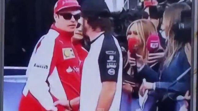 Raikkonen, gélido con Alonso