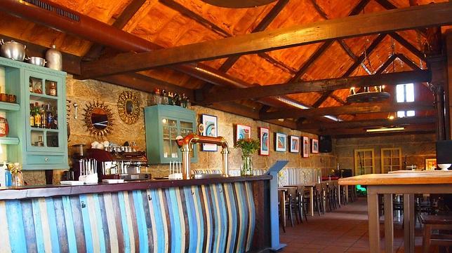 Interior del local, en O Grove