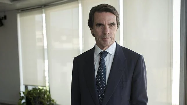 José María Aznar en una entrevista en la Fundación FAES