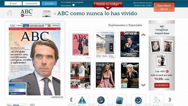 Un 30% de descuento en la suscripción anual a ABC en Kiosko y Más