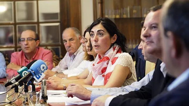 Elena Candia, presidenta de la Diputación de Lugo, al presentar a su equipo de Gobierno