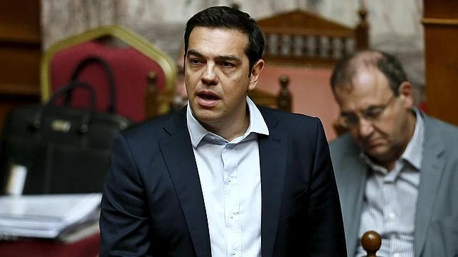 Alexis Tsipras, en el Parlamento griego