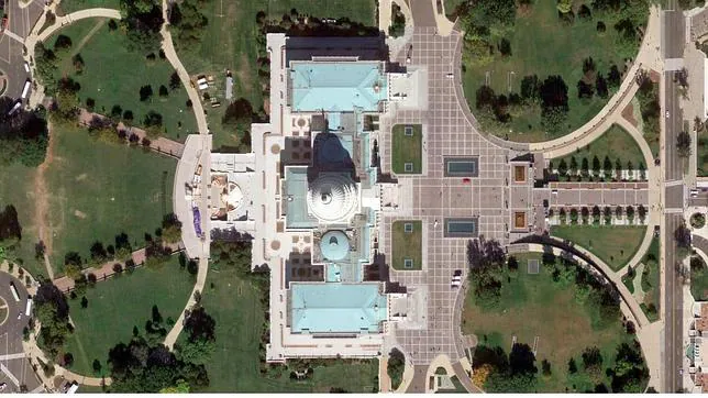Detalle de Washington vista desde Google Earth