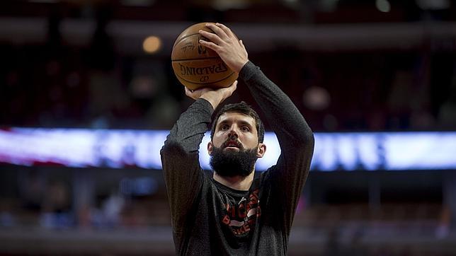 Nikola Mirotic, en su primera temporada con los Bulls