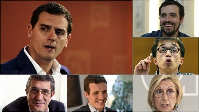 Políticos de PP, PSOE, IU, UPyD, C's y Podemos hablan hoy del futuro