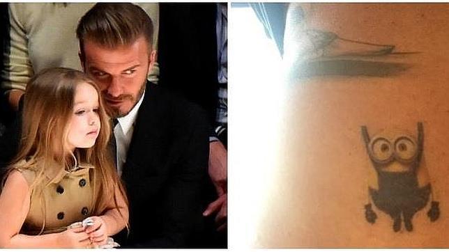 David Beckham amplía su colección de tatuajes gracias a su hija Harper